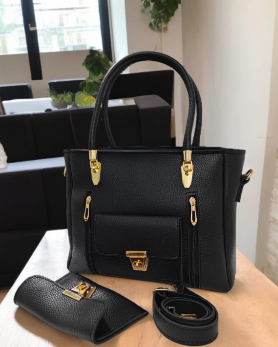 Divine double zipper 2 piece Handbag